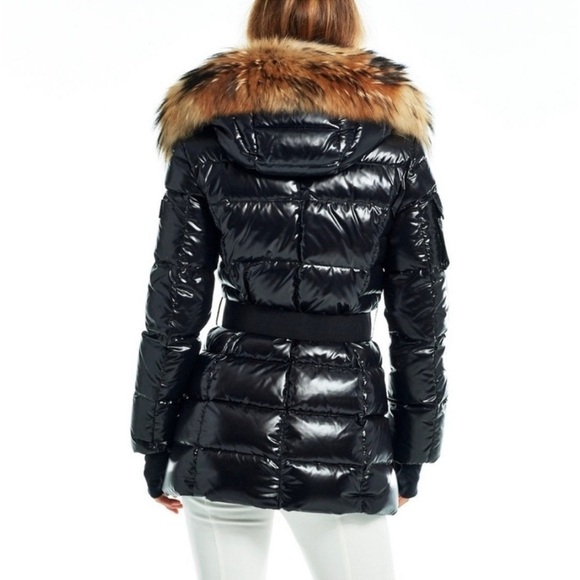 Sam Millenium Real Fur Trim Belted Down Puffer Jacket size XS - Picture 5 of 12
